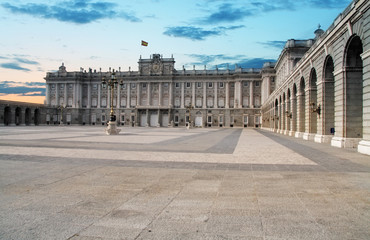 Fototapeta na wymiar Madrid Royal palace, Spain