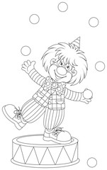 Clown juggler