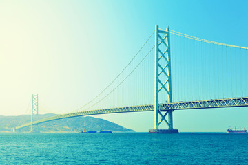 Akashi Kaikyo Bridge in Kobe