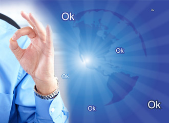 Businessman and ok