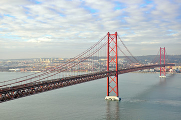 Golden gates bridge in Lisbon
