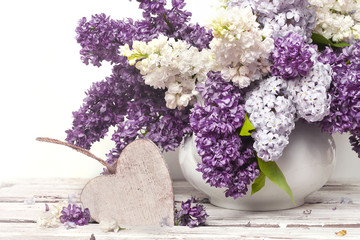 Beautiful Bunch of Lilac in the Vase