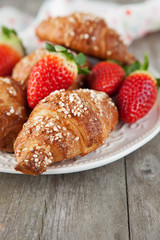 Fresh croissants