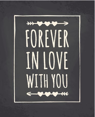 Fototapeta premium Valentine's Day Chalkboard Design