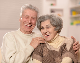 Beautiful elderly couple