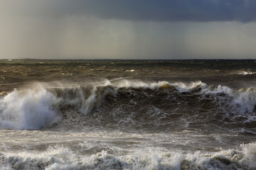 Moody seascape before rain