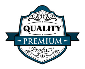 Quality premium product badge