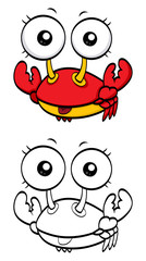 Cartoon crab