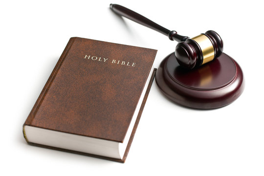 judge gavel with holy bible