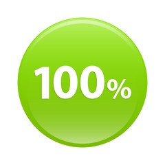 bouton internet 100% icon green sign