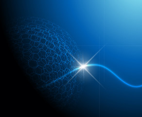 Blue technology background