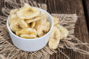 Banana Chips (close-up shot)