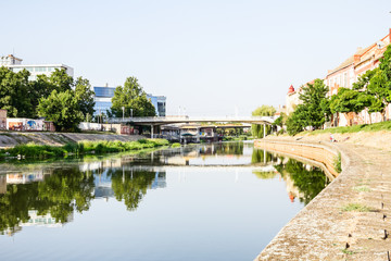 Fototapeta na wymiar Rzeka Begej i Zrenjanin, Vojvodina