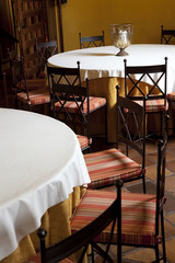 Tables intended and served for a holiday