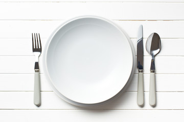 plate with cutlery