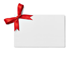 ribbon bow card note chirstmas celebration greeting