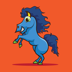 Naklejka premium Horse cartoon