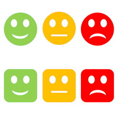 Colorful smileys