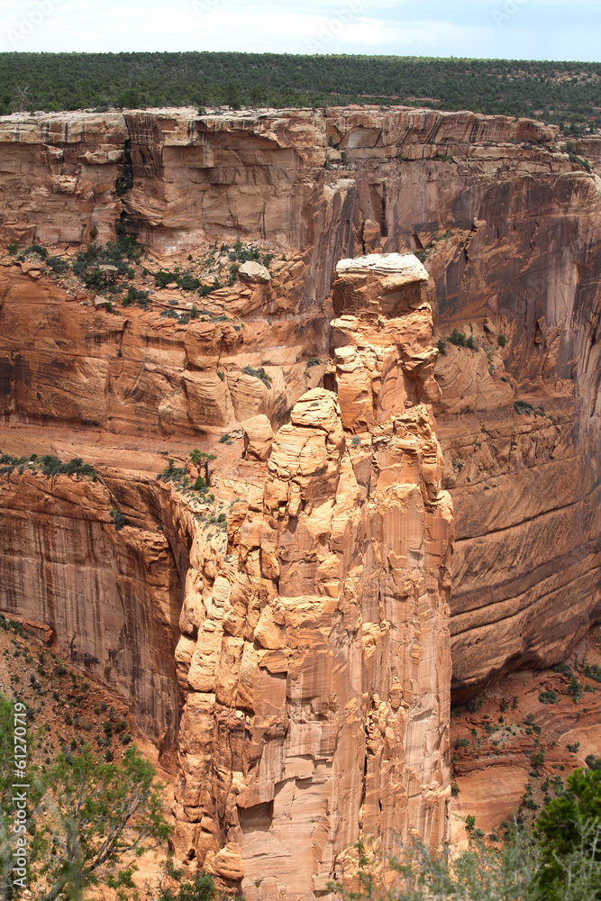 Wall mural spider rock, canyon de Chelly, Arizona