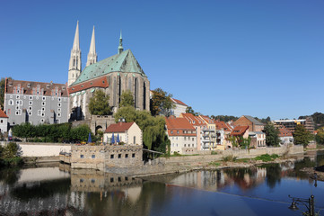 Stadtansicht Görlitz, Pfarrkirche St. Peter und Paul, Waidhaus