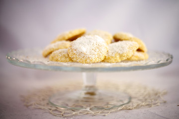 Coconut and lemon cookies