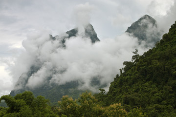 Hills in northern Laos