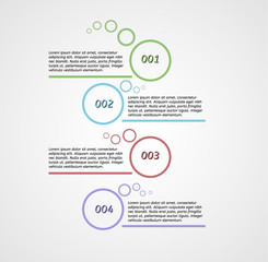 four steps infographics