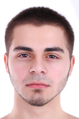 Fototapeta premium Przystojny młody mężczyzna z bliska