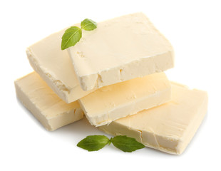 Tasty butter isolated on white