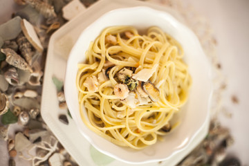 Pasta with seafood
