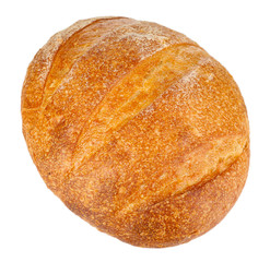 Loaf of bread isolated on white