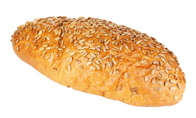Loaf of bread isolated on white