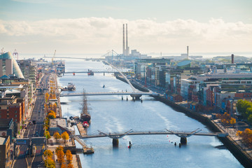 Obraz premium Widok na Dublin