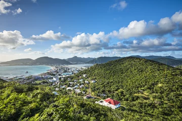 Deurstickers Philipsburg, Sint Maarten Townscape © SeanPavonePhoto