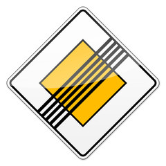 Verkehrszeichen - Hauptstra&szlig;e