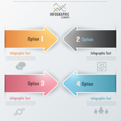 Modern infographics options banner