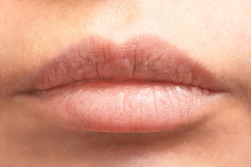 Obraz premium Close-up of lips