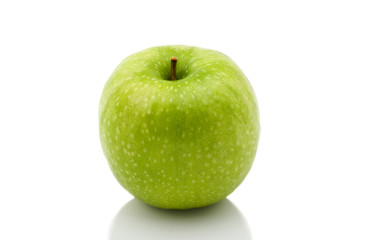 Green apple isolated on white