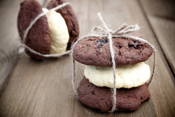 Homemade cookies in vintage style