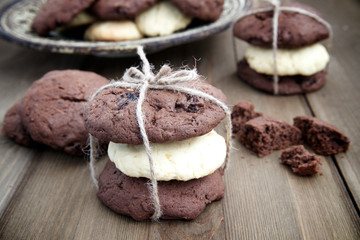 Homemade cookies in vintage style