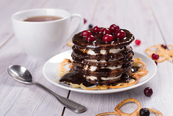 Cake of pancakes