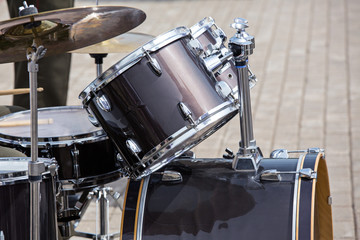 Fototapeta na wymiar Set of drums