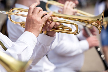 Obraz na płótnie Canvas Trumpet players