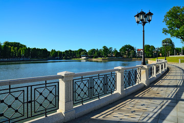 Embankment of lake Verhnee (formerly Oberteich), Kaliningrad