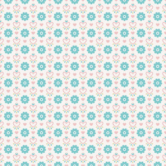 Pastel loving wedding vector seamless pattern (tiling)