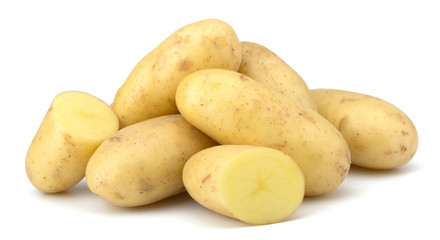 Potatoes isolated on white background
