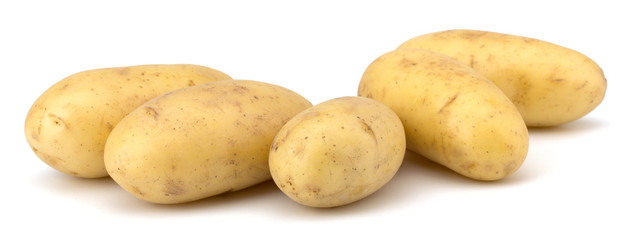 Potatoes isolated on white background
