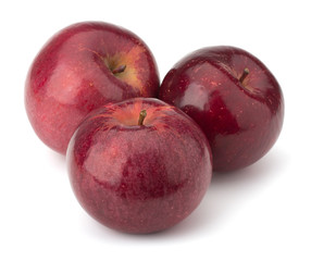 red apples isolated on white background
