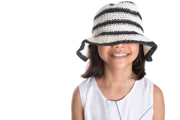 Young Girl With Summer Hat
