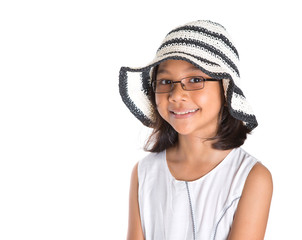 Young Girl With Summer Hat